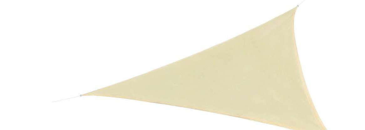 Triangular architectural shade sail